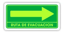 Comprar Señalamiento Ruta De Evacuación Der. 35x50 Estireno Foto