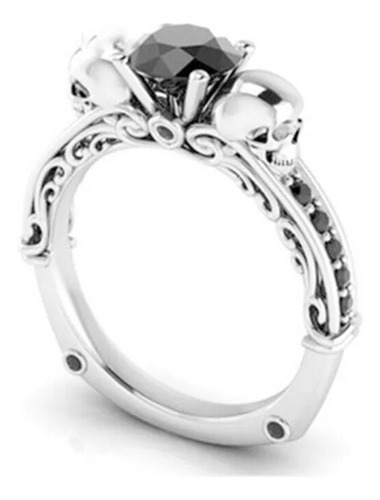 Anillos De Cristal Con Forma De Calavera Para Mujer, Anillo