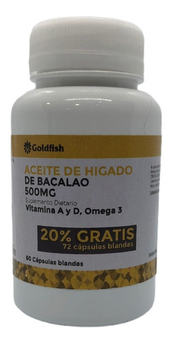 Aceite Higado Bacalao Goldfish X60+20% Env. Gratis Pack X2