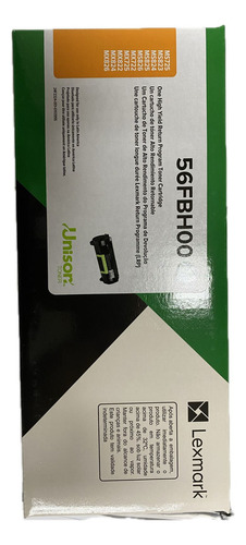 Toner Lexmark 56fbh00 15k Preto