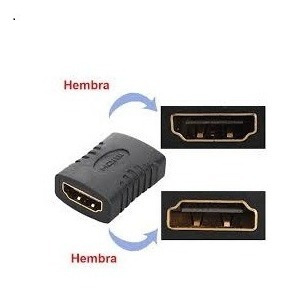 Conector Hdmi Union Hembra A Hembra Adaptador Extension Hdmi