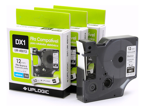 3 Fita Compatível Para Etiquetador Dymo Pop Lm D1 45013