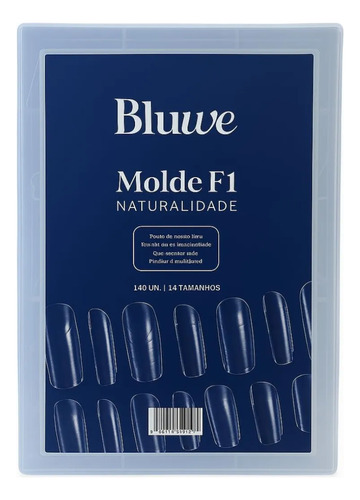 Molde F1 Alongamento 14 Tamanhos Bluwe