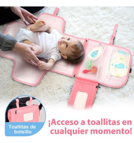 Cambiador Portátil De Pañales, Cambiador Para Bebé