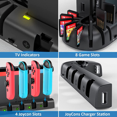 Estación Base De Carga Para Nintendo Switch Oled Soporte