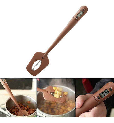 Nuevo Lectura Del Termómetro De Espátula De Cocina Digital