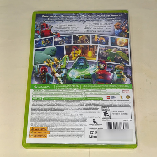 Lego Marvel Súper Héroes Xbox 360 - Español (Reacondicionado)