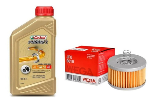 Kit Service Castrol + Filtro Aceite Rouser 150 160 Ns Bajaj