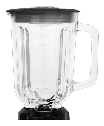 Imagen 3 de 4 de Licuadora Sindelen L-1630NG 1500 mL negra con vaso de vidrio 220V - 240V