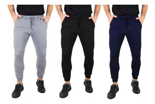 Pack X3 Pantalones Babuchas Algodon Joggers Jogginetas Gym