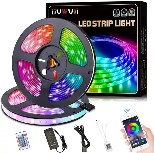 Cinta Tira 10 Metros Luces Multicolor 300 Led Rgb Control Dj — Te lo  tenemos Chile