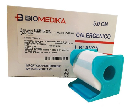 Imagen 1 de 2 de Tela Adhesiva Microporosa 5cm X 9mt / Caja 6 Unidades