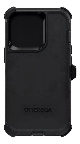 Funda Otterbox Defender Clip Iphone 16 Pro Max Antigolpes Negro Lisa