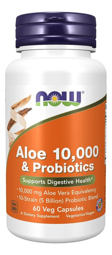 Aloe Vera Gels 10000 Mcg Now Y Probioticos