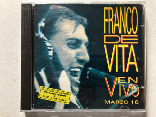 Cd Franco De Vita - En Vivo. Balada Pop