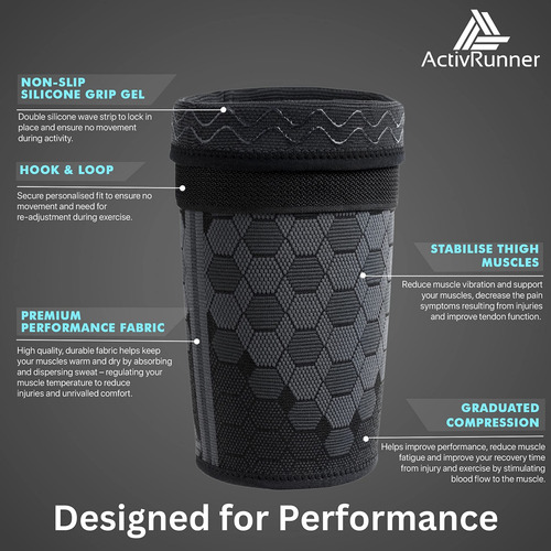 Activrunner Manga De Soporte De Compresion Para Muslos (2 Po