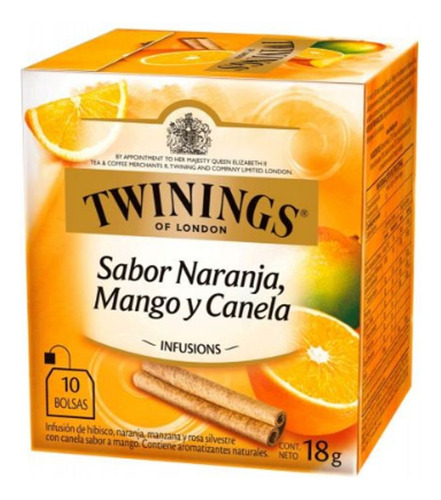 Te Twinings Orange, Mango & Cinnamon 10 Sobres