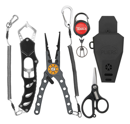 Combinação De Kit De Equipamento De Pesca Com Alicate Multif