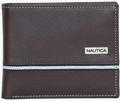 Billetera Nautica Marron 100 Cuero Genuino Hombres Env o gratis