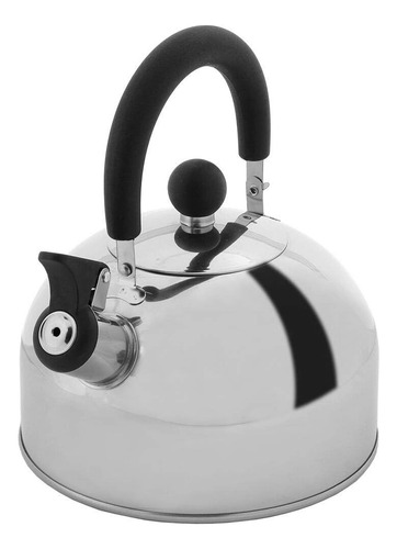 Tetera Acero Inoxidable 3l Para Cocinas De Gas O Inducción Plateado