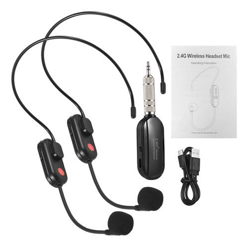 Micrófono Auricular Para Cantar, Micrófono Inalámbrico De 2.