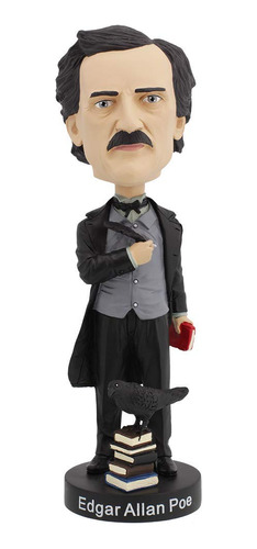 Royal Bobbles Edgar Allan Poe Bobblehead, Figura Realista De
