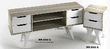 Imagen 3 de 5 de Mesa De Luz Vintage Moderno Estilo Nordico Escandinavo Retro