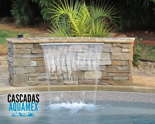 Cascada Acero Inoxidable Alberca ,estanque,muro Llorón 90 Cm