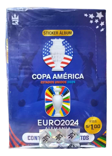 Caja De 50 Sobres Copa América 2024 3 Reyes