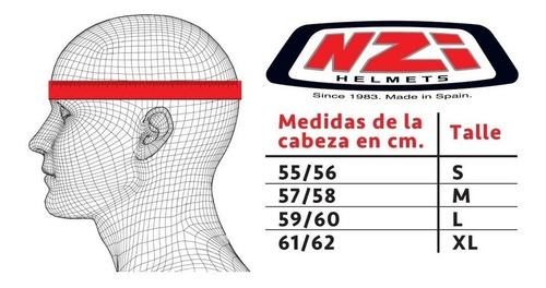 Casco Integral D. Visor Negro Mono Nzi Symbio + Regalos Full