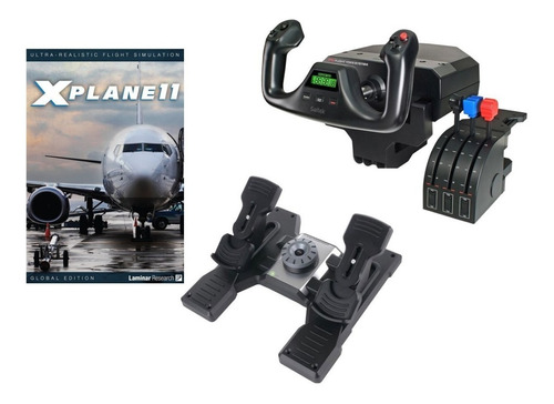 Logitech Saitek Yoke System + Rudder Pedals + Xplane 11