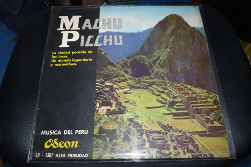 Jch- Jorge Huirse Machu Picchu Musica Del Peru Lp