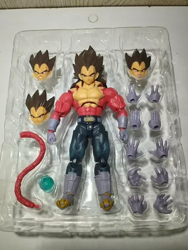 Boneco Articulado Goku 4 Ssj4 Super Vegeta Gohan Naruto