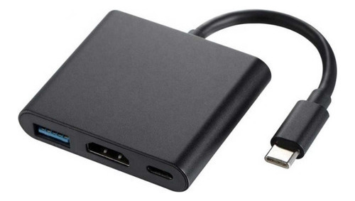 Hub Adaptador Usb Tipo C 3 En 1 Linkon Hdmi Para Mac Macbook