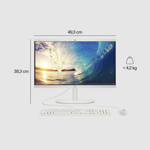 All In One Hp 22-dg0002la, Intel Pentium 8gb Ram, 512gb Ssd Color Blanco