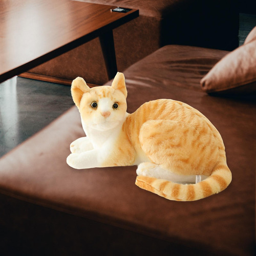 Juguete De Peluche De Gato Suave Relleno 25cm Estilo A