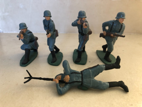 Soldados Alemanes Ww2 Escala 1/32 (airfix) Pint. A Mano!