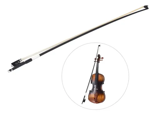 Arco Violino In Fibra Di Carbonio 3/4 - Crine Mongolo, Suono Caldo, Livello Avanzato