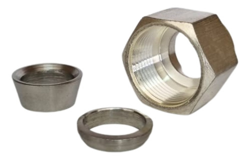 Conexão Cotovelo União Od X Od Inox 316 Dupla Anilha ¼''