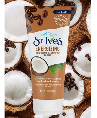 Imagen 1 de 5 de Exfoliante De Café Y Coco St Ives Energizing Depura Y Limpia