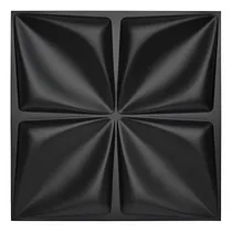 Comprar Art3d Panel De Pared 3d Negro Mate Pvc, Diseño De Flor