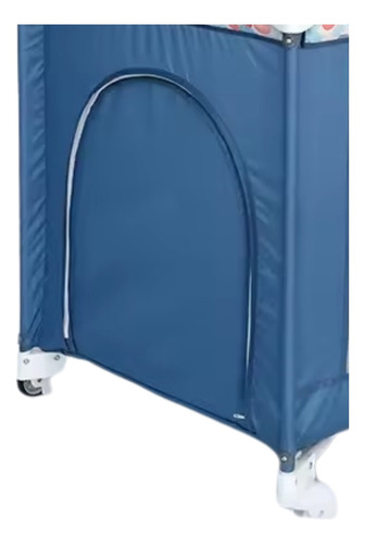 Cuna Corral Playard Colecho P&play Azul Plegable Con Ruedas Azul