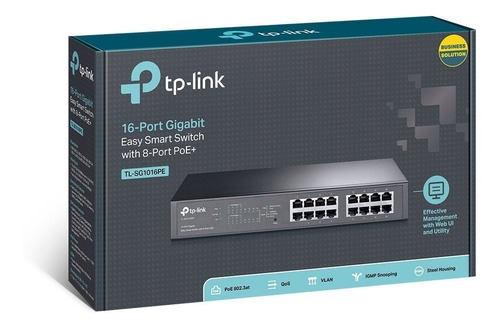 Switch Tp-link Tl-sg1016pe V3 Gigabit 16 Puertos 8-poe 150w