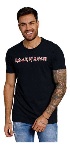 Camiseta Bordada Rock  Revanche