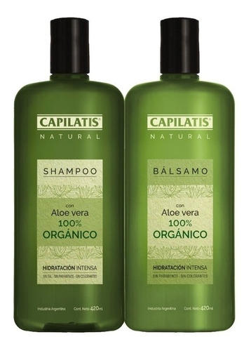 Set Línea Con Aloe Vera 100% Orgánico Shampoo Acondicionador