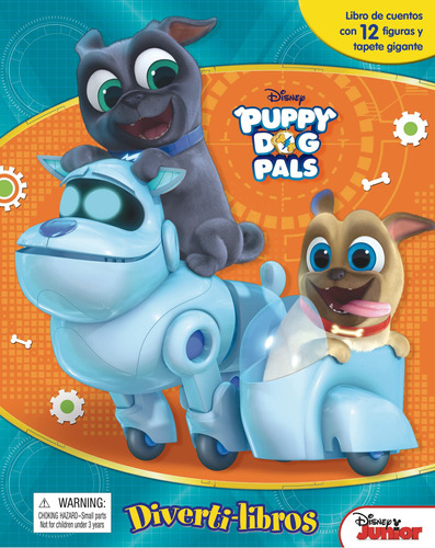 Divertilibros: Disney Jr. Puppy Dog Pals, de Palucci, Elliana. Editorial Silver Dolphin (en español), tapa dura en español, 2018