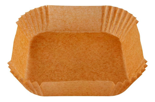 Kit 100 Forma Quadrada Fritadeira Airfryer Papel Descartável