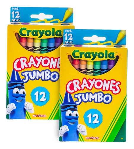 Crayola 2 Packs 12 Crayones Jumbo