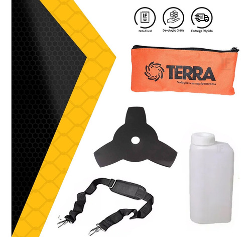 Roçadeira Gasolina Profissional 43cc Super Potente Terra