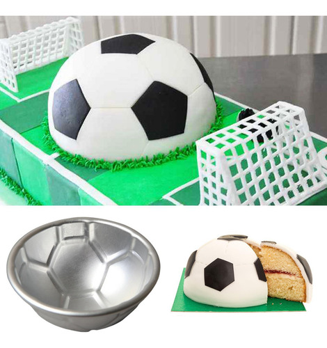 # Molde De Fútbol Sartén Semiesfera De Aluminio 3d